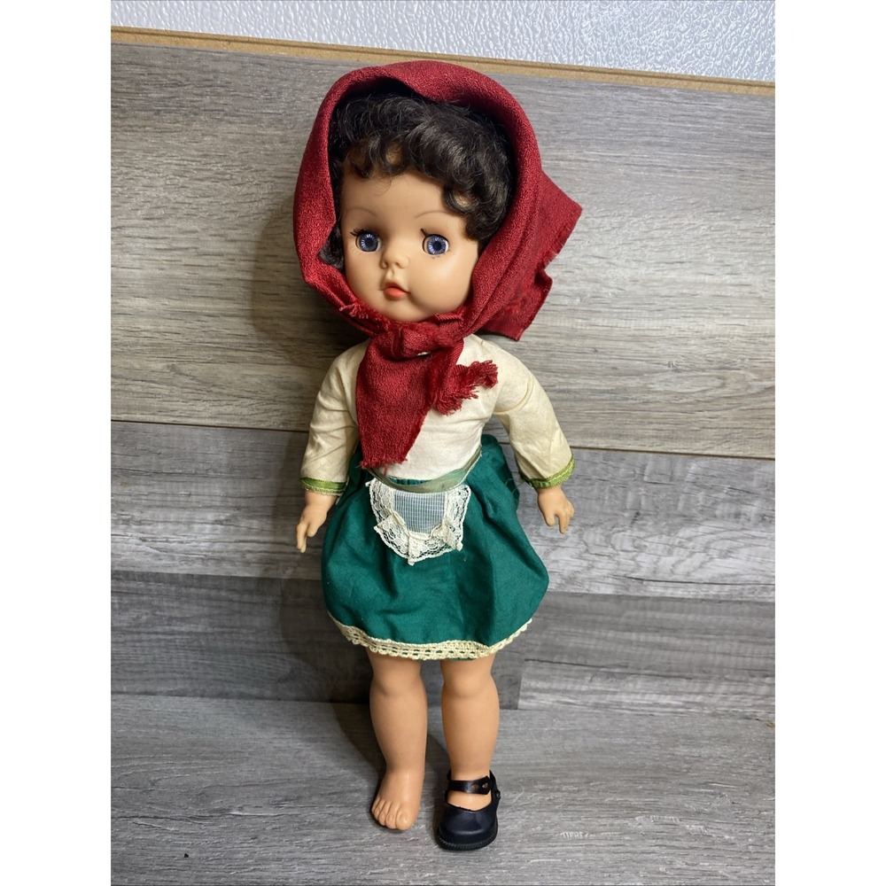 VTG 1970s Traditional 15" Irish Doll Shannon Industries LTD Cinderella #1 Shoe B